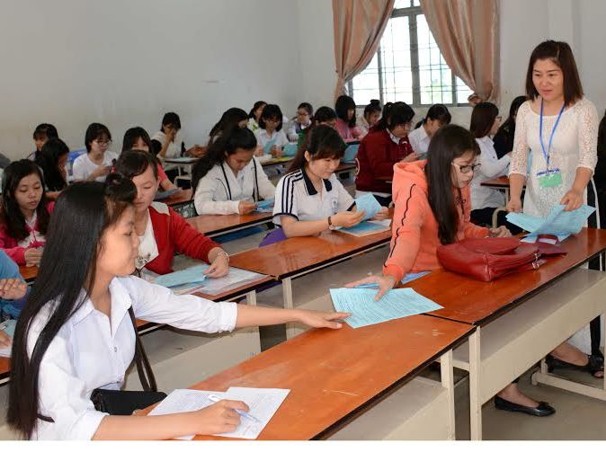 Hơn 97% thí sinh đến làm thủ tục dự thi THPT 